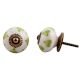Lime Heart Ceramic Cabinet Knob